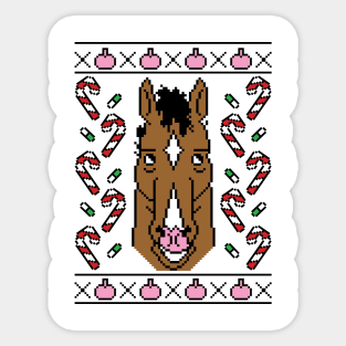 Ugly Holiday Bojack Sticker